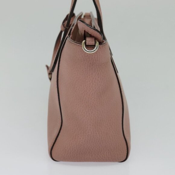 GUCCI Hand Bag Leather 2way Pink Gold 368827 Auth - Picture 12 of 16